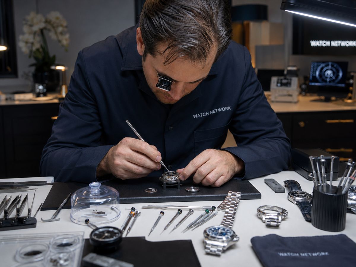 Polimento de caixa e pulseira de aço — Watch Network