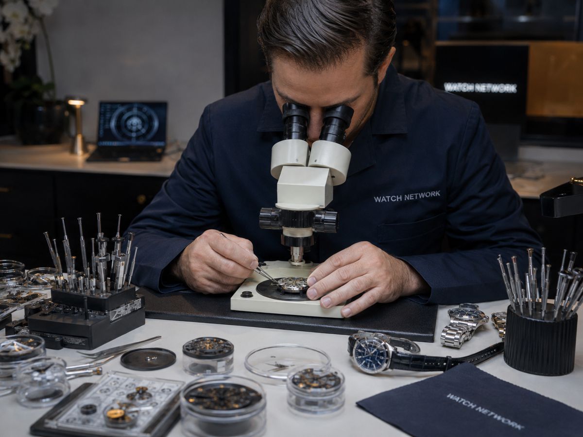 Polimento de caixa e pulseira de aço — Watch Network